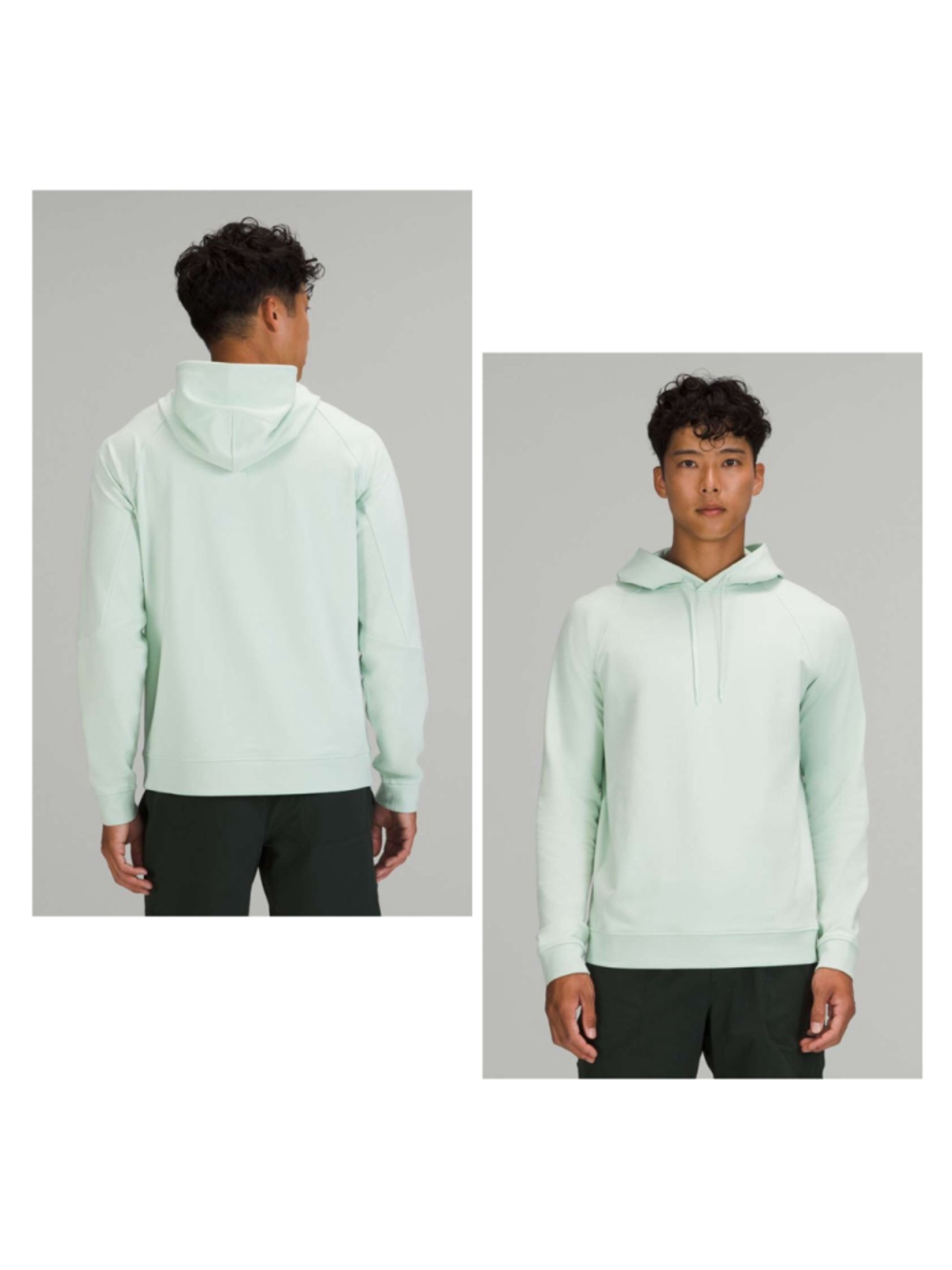 Lululemon City Sweat Hoodie Pullover Mens M Delicate Mint French Terry #M3AUPS